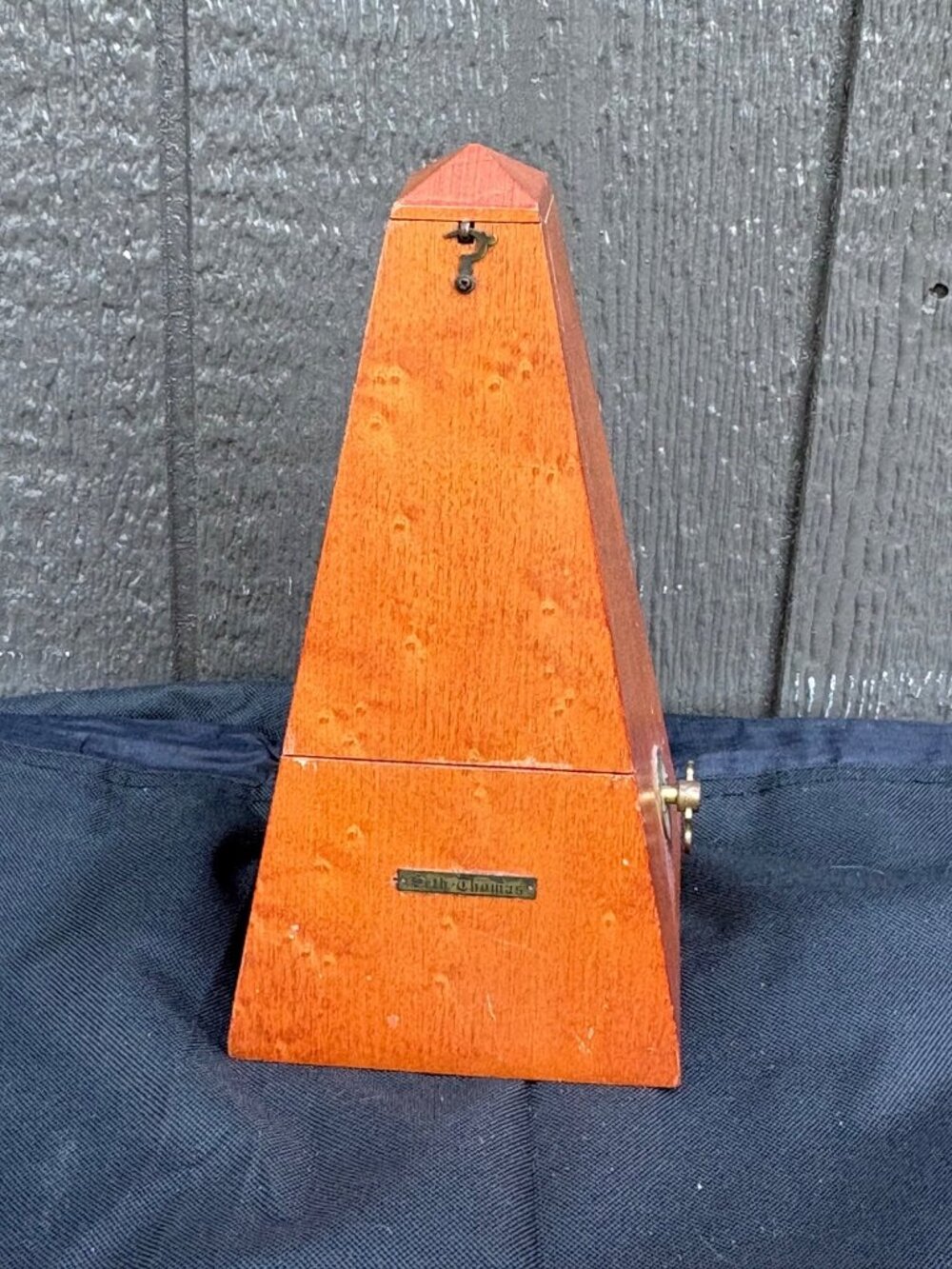 Vintage Seth Thomas Pyramid Metronome De Maelzel Brass Accents Clock Timer #6506